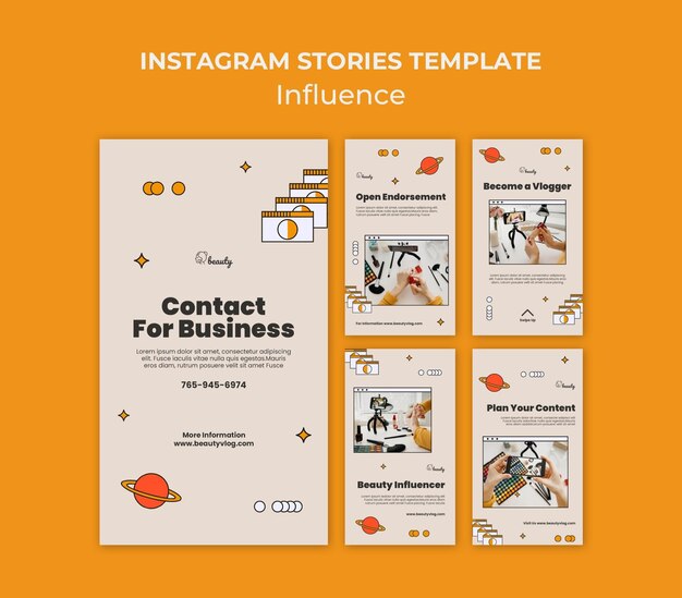 Influencer Social Media Geschichten
