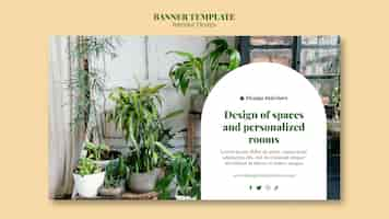 Kostenlose PSD innenarchitektur-banner-template-design