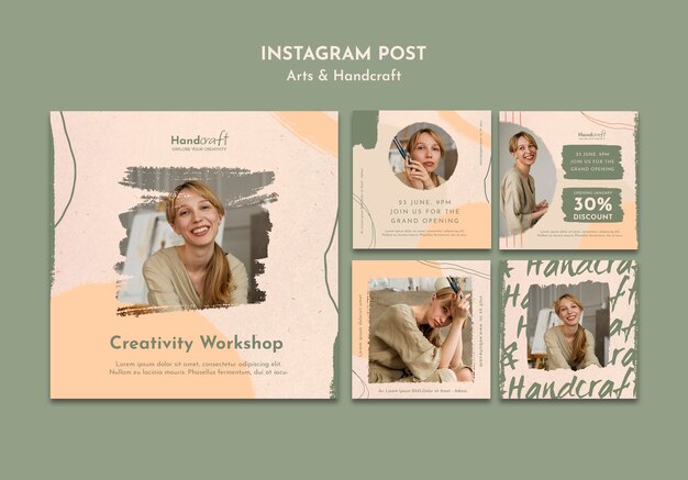 Instagram-Beiträge der Handwerkswerkstatt