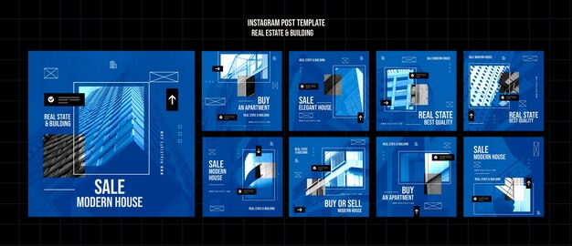 Instagram-Beiträge von Immobilienprojekten