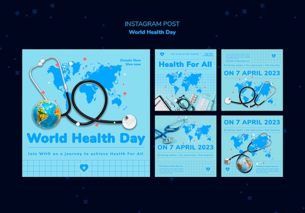 Instagram-beiträge zum weltgesundheitstag