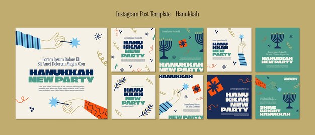 Instagram-Beiträge zur Chanukka-Feier