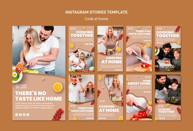 Instagram geschichten vorlage mit kochen