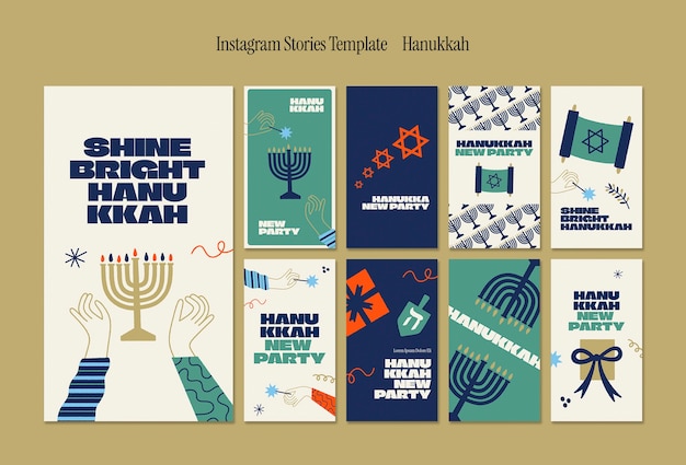 Instagram-Geschichten zur Chanukka-Feier