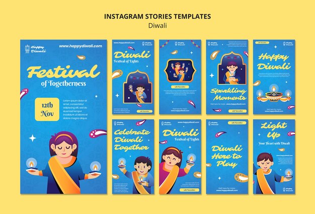 Instagram-Geschichten zur Diwali-Feier