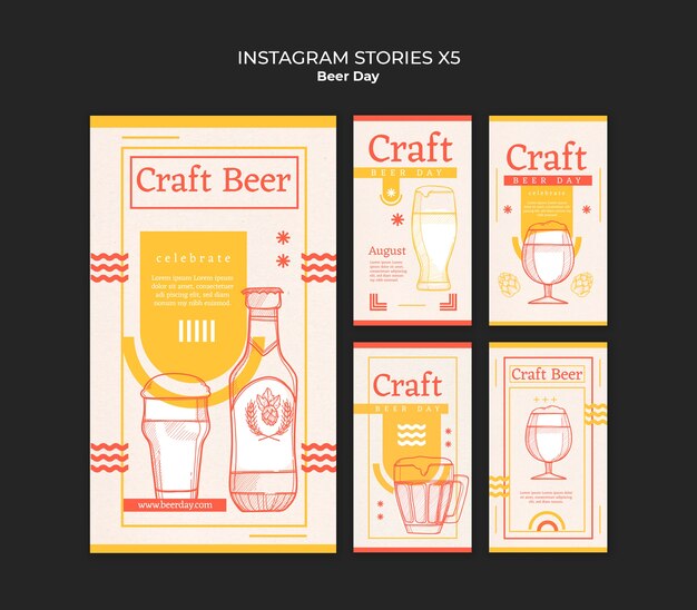 Instagram-Geschichten zur Feier des Biertages