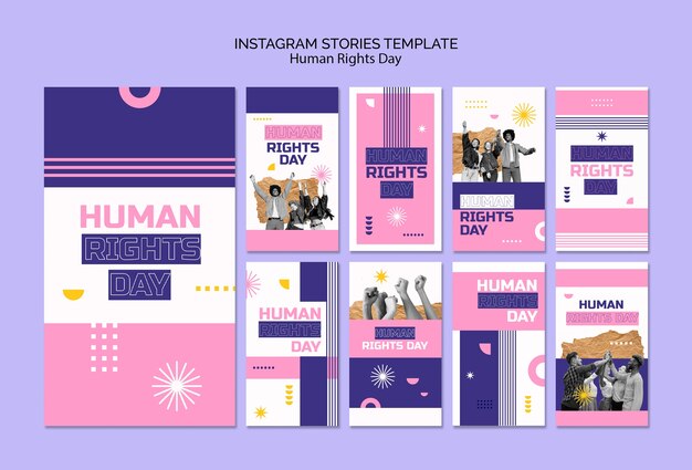 Instagram-Geschichten zur Feier des Menschenrechtstages