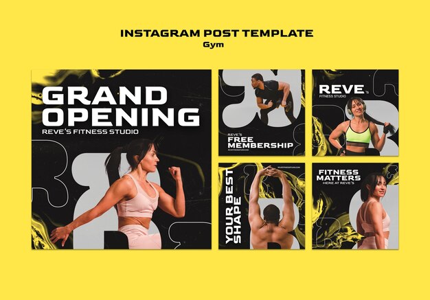 Instagram-Posts zum Fitnesstraining