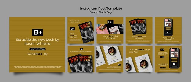 Instagram-Posts zum Welttag des Buches