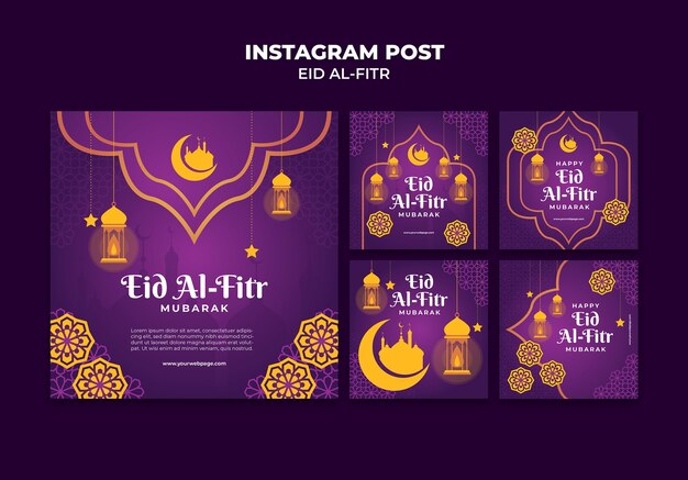 Instagram-Posts zur Feier des Eid al-Fitr