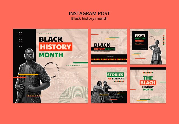 Instagram-Posts zur Feier des Schwarzen Geschichtsmonats