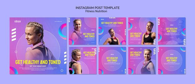 Instagram-Posts zur Fitness-Ernährung