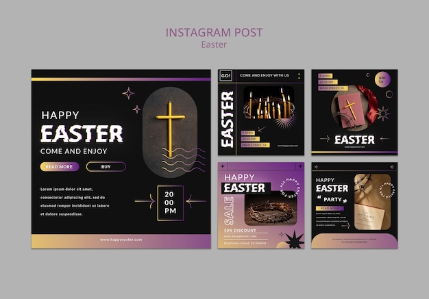 Instagram-posts zur osterfeier