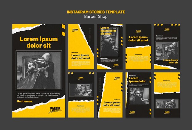 Instagram Stories Pack für das Friseurgeschäft