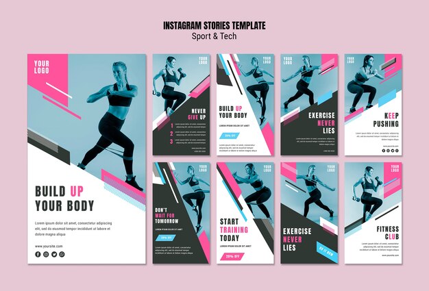 Instagram Storysammlung für Sport und Fitness