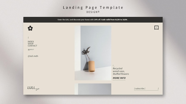Interieur-Landingpage entwerfen