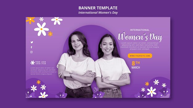 Internationales Frauentagsbanner