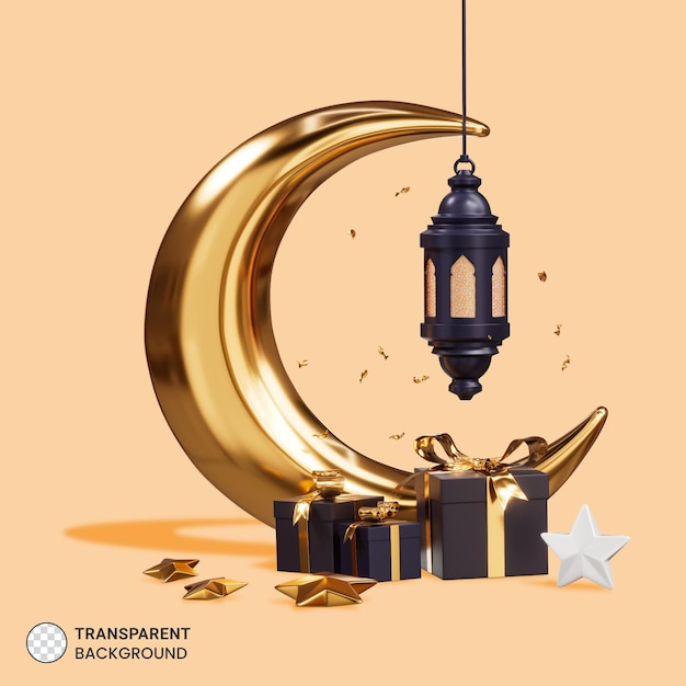 Kostenlose PSD islamische neujahr kreative komposition 3d-darstellung