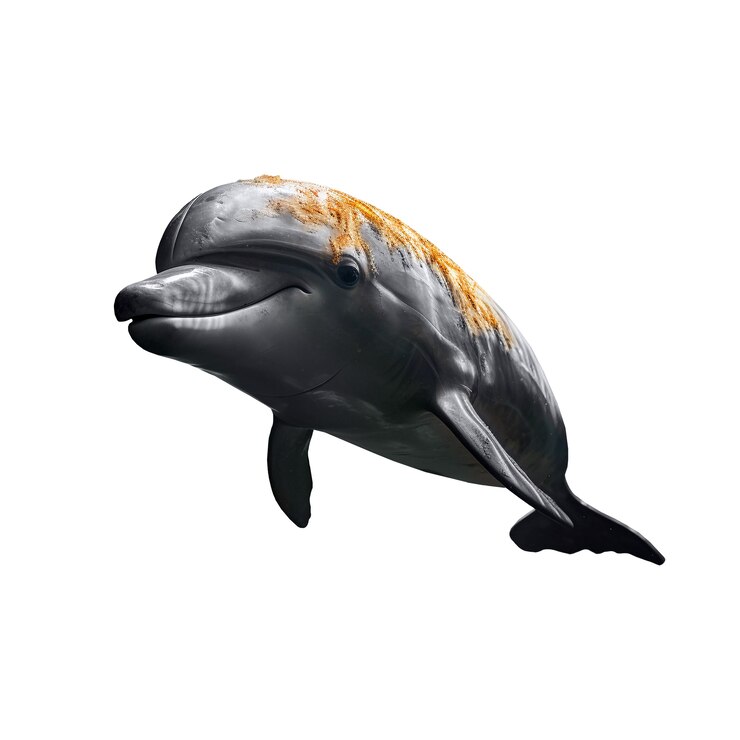 Kostenlose PSD isolierte figur von delfin