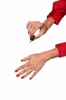 Kostenlose PSD isolierte nagelpflegeroutine