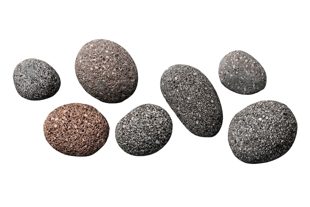 Isolierte Natursteine