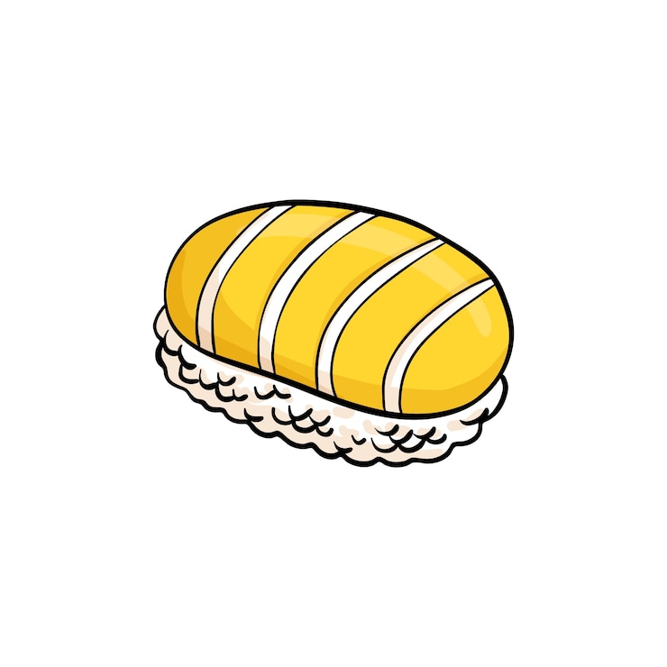 Kostenlose PSD isolierte sushi-illustration