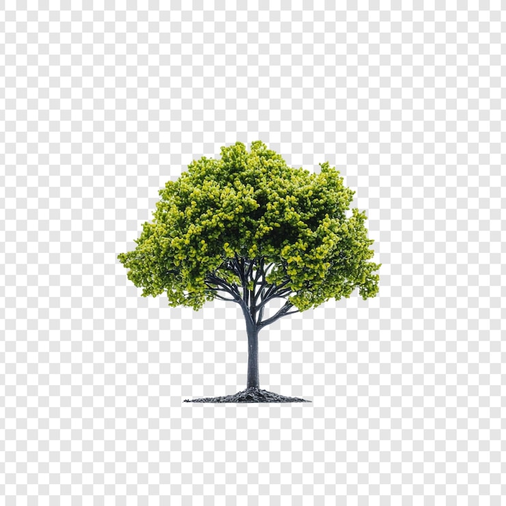 Kostenlose PSD isolierte üppig grüne bäume frühlingsblätter naturfotografie
