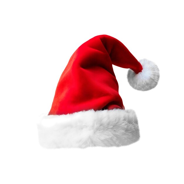 Isolierter Weihnachtsmannshut