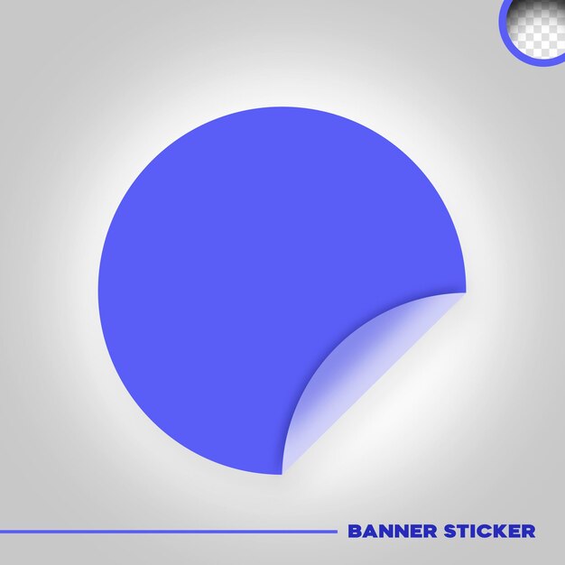isoliertes Banner in Aufkleberform für Kompositionen