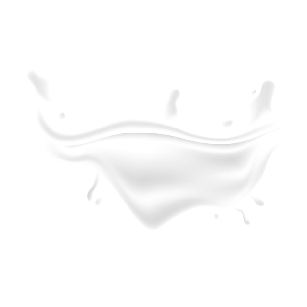 Isoliertes Milch-Splash-Element
