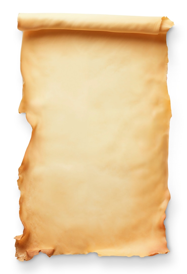 Kostenlose PSD isoliertes pergamentpapier