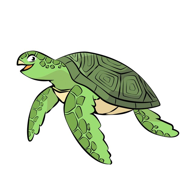 Isoliertes Zeichentricktier
