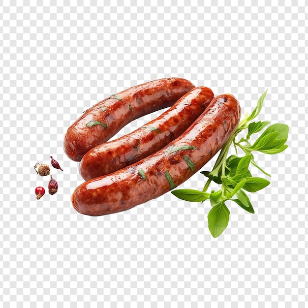 Kostenlose PSD italienische wurst isoliert auf transparentem hintergrund