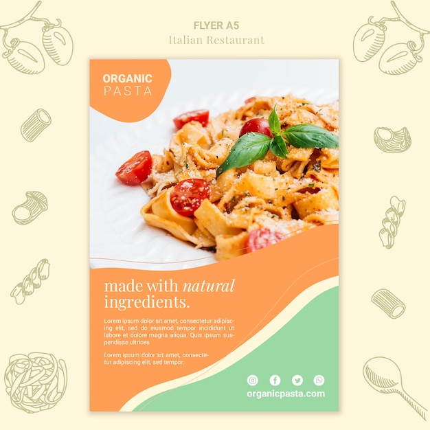 Italienisches Restaurant Flyer Design