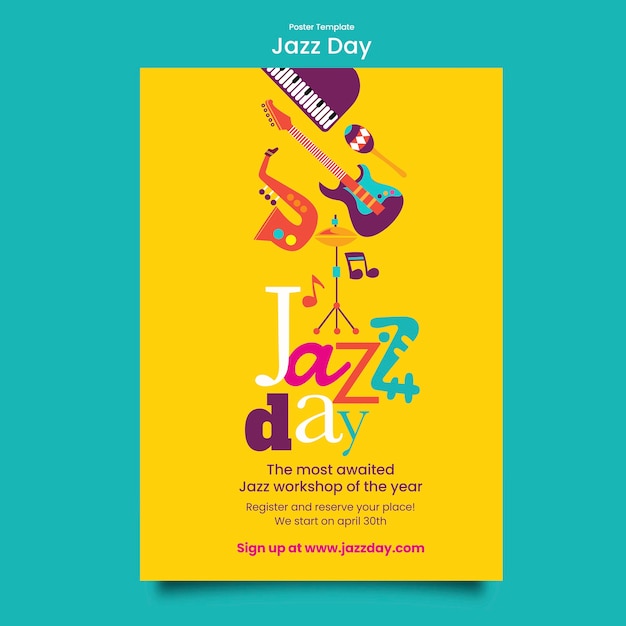 Jazz-tag-vorlage-design