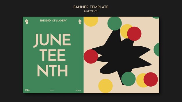Juneteenth-Banner-Template-Design