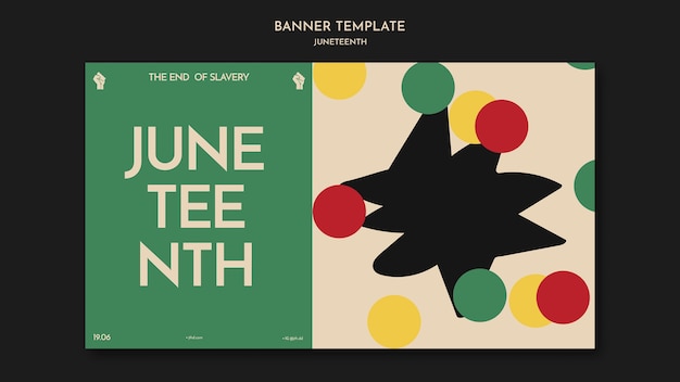 Juneteenth-Banner-Template-Design