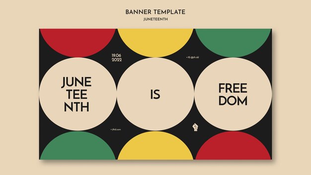 Juneteenth-Banner-Template-Design