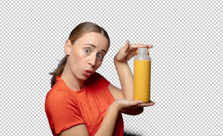 Kostenlose PSD junge blonde frau