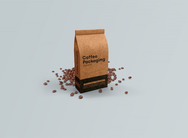 Kaffeebeutel Modell Schwerkraft Psd
