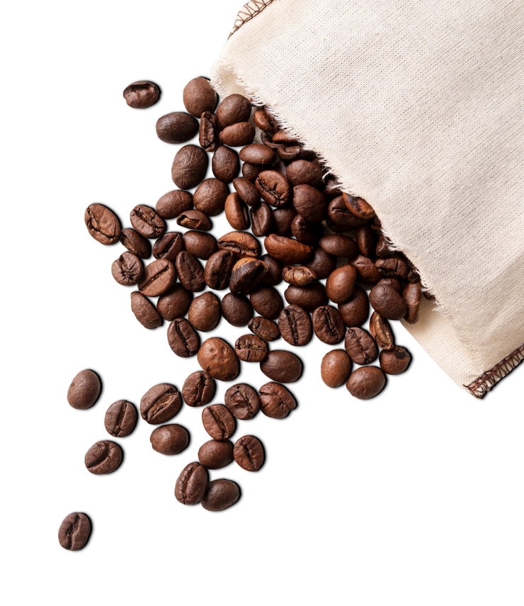 Kostenlose PSD kaffeebohnenmuster