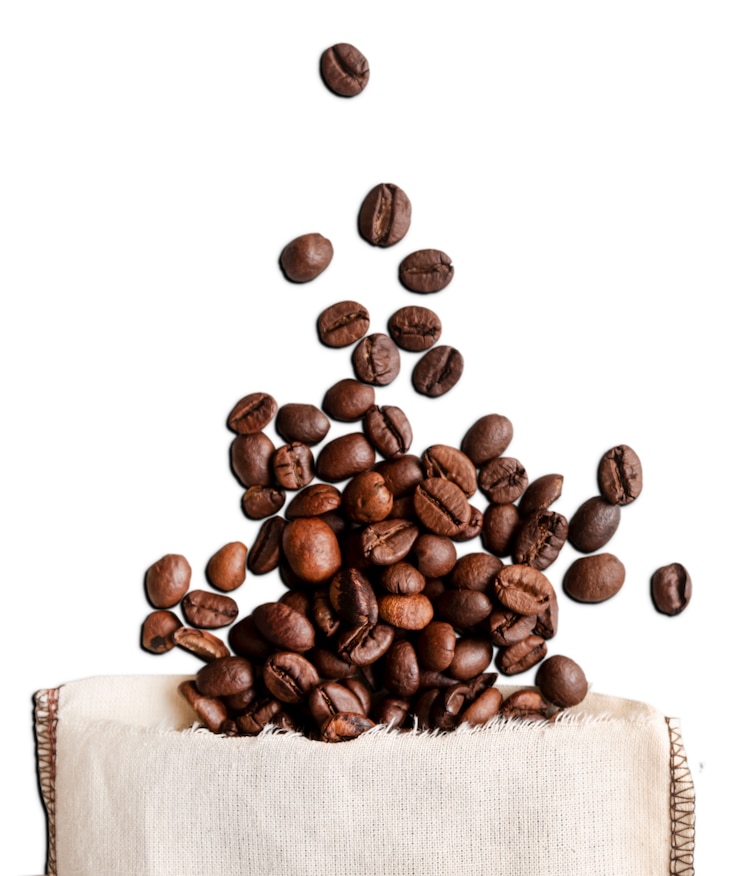 Kostenlose PSD kaffeebohnenmuster