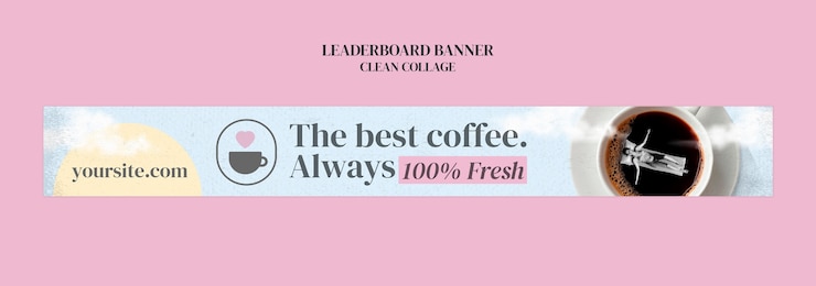Kostenlose PSD kaffeewerbung für die website