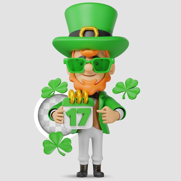 Kalender mit St. Patrick-Zeichen