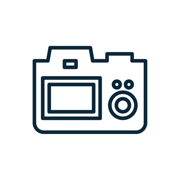 Kamera-Umriss-Logo-Design