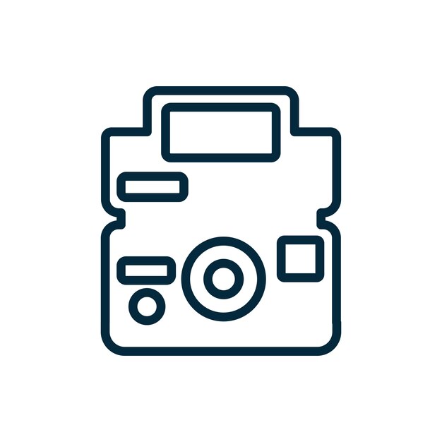 Kamera-Umriss-Logo-Design