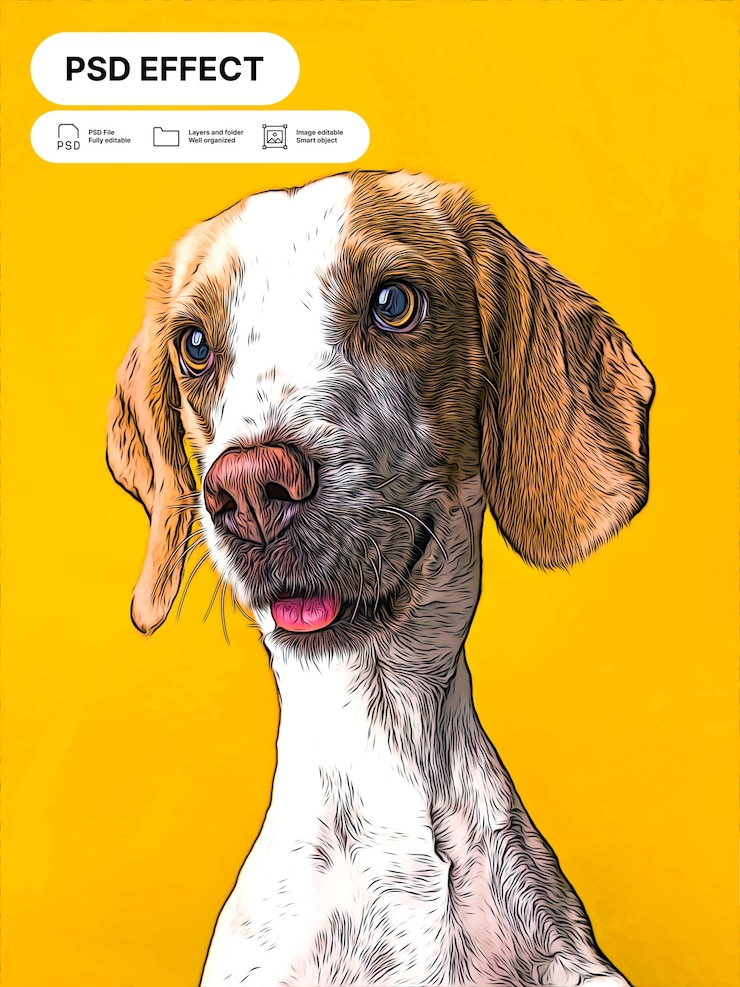 Kostenlose PSD karikaturfoto-effekt