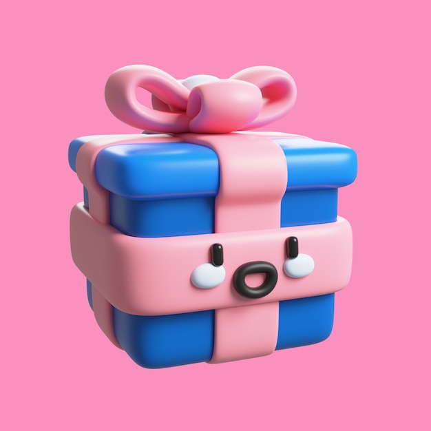 Kostenlose PSD kawaii 3d-objektsymbol