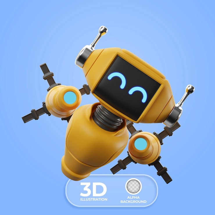Kostenlose PSD ki führt eine prädiktive analyse durch 3d-illustration