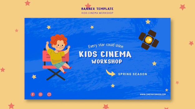 Kinder Kino Banner Vorlage